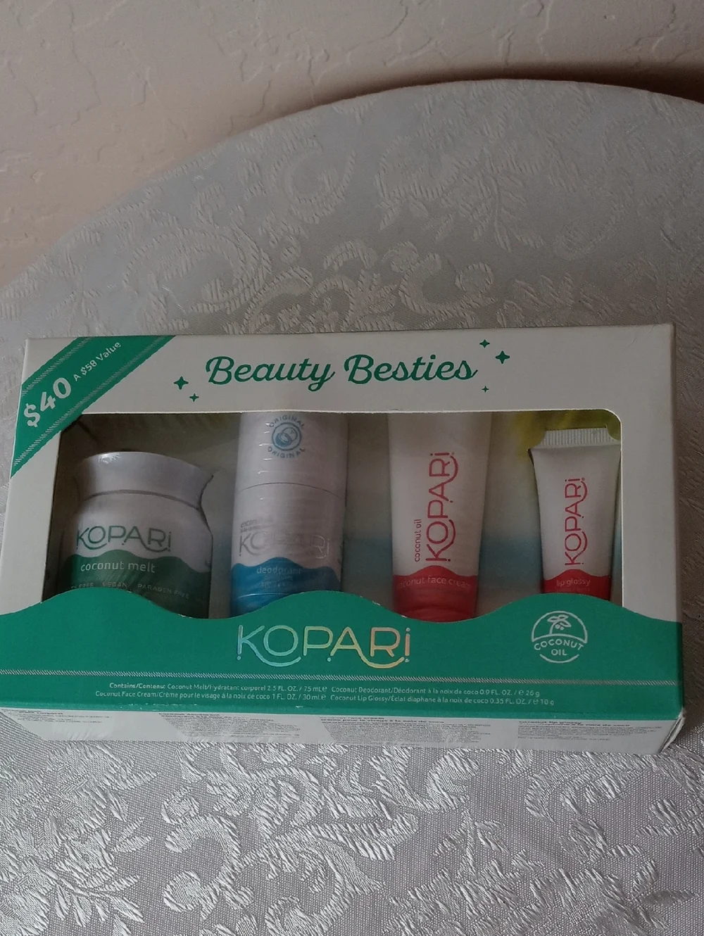 NIB Kopari Beauty Besties Coconut Oil Travel Set - 4 pieces